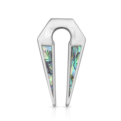 Kikhål hängare av kirurgiskt stål med havsöra inlägg