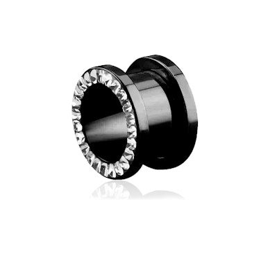 Tunnel med stenkant och skruvgänga