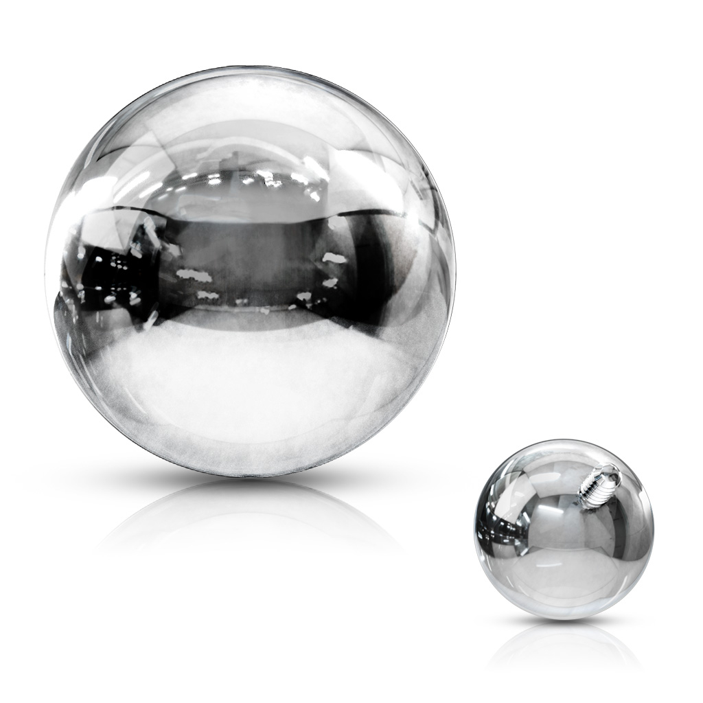 Piercingkula med invändig gänga