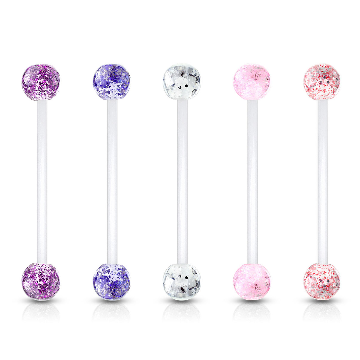 Navelpiercing till gravida med glitterkula