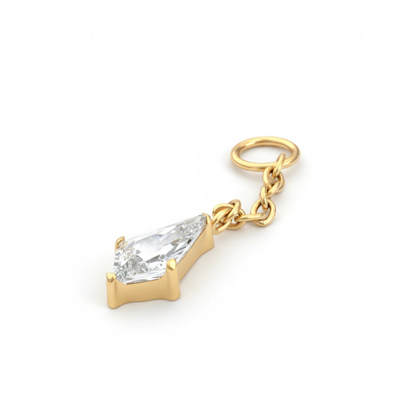 Berlock med diamantformad sten