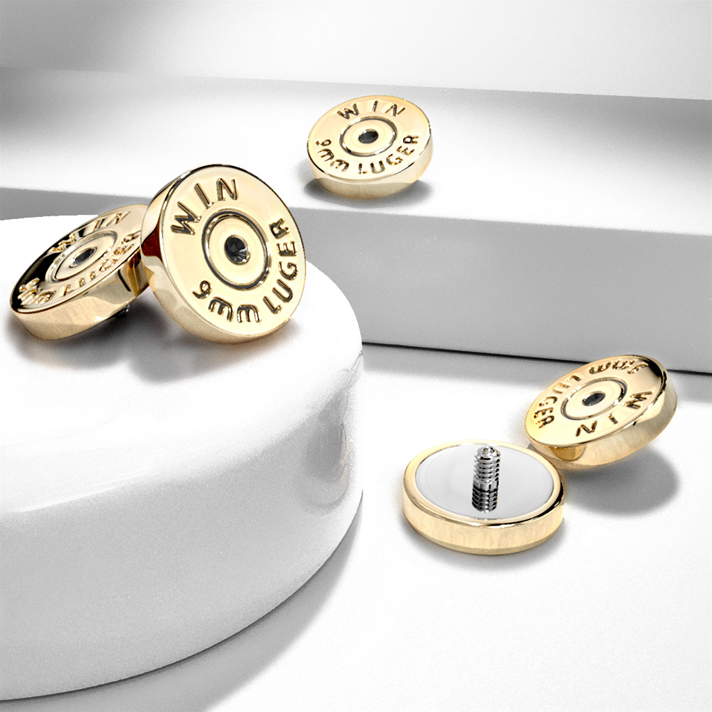 Dermal med baksidan av en patron