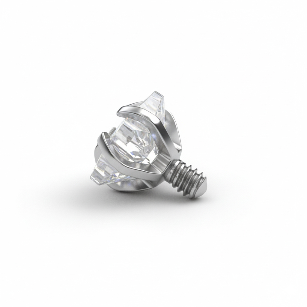 Dermal topp i titan med stjärnsten