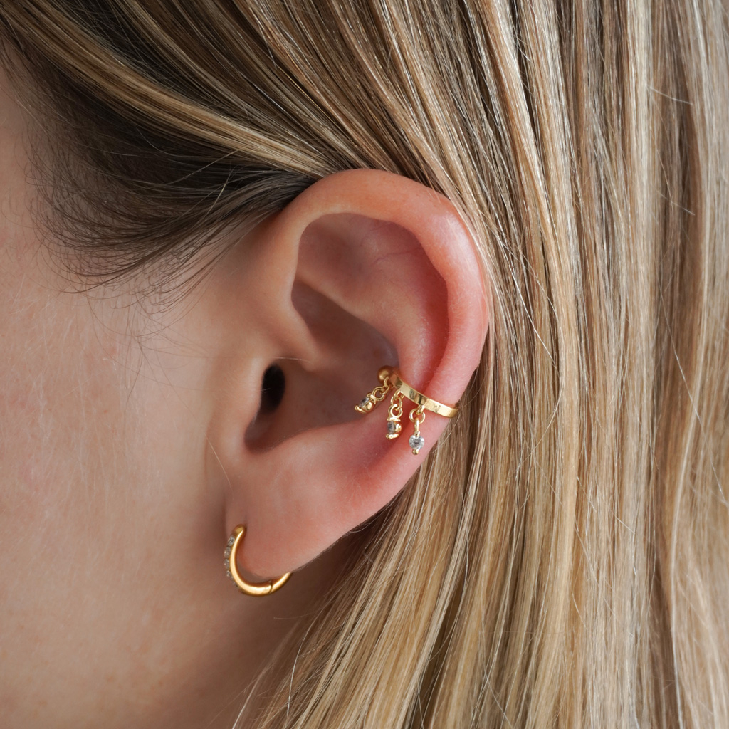 Earcuff med berlocker