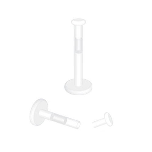 Tryck-in labret piercinggömmare