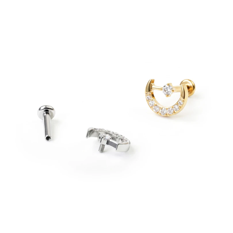 Labret i titan med måne och stjärna