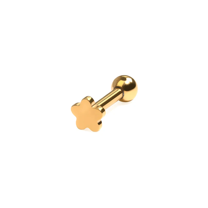 Titanlabret med blommig baksida