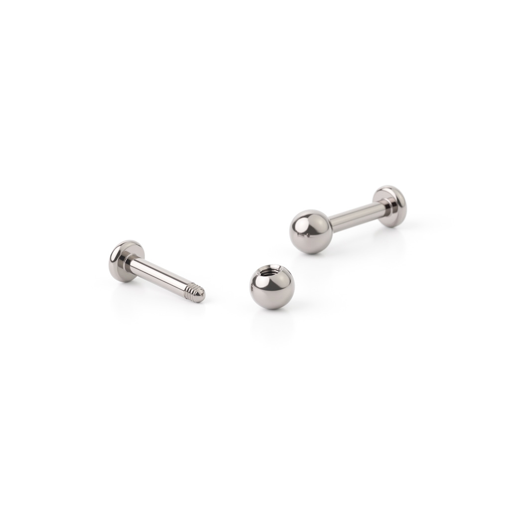 Labret i ren titan