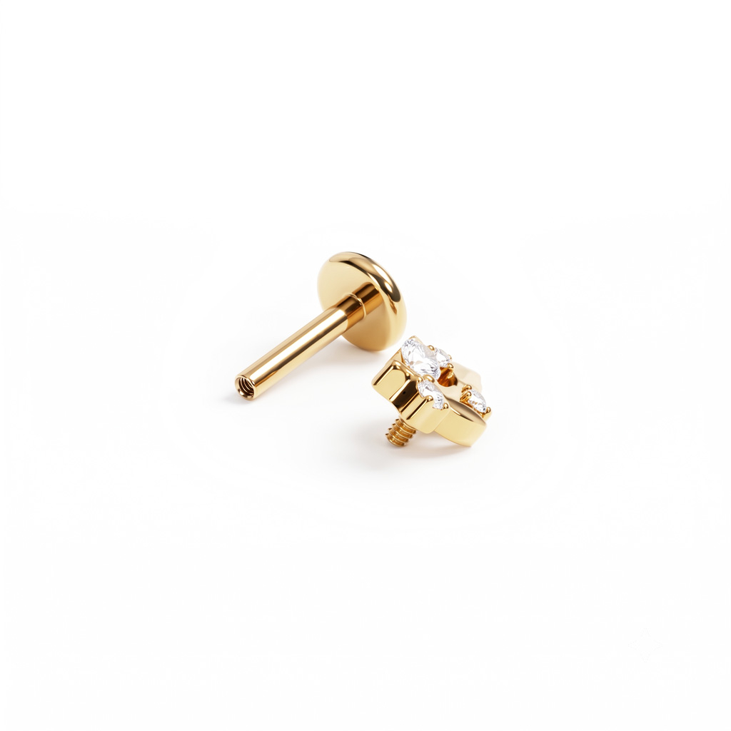 Titanlabret med löv och stenar