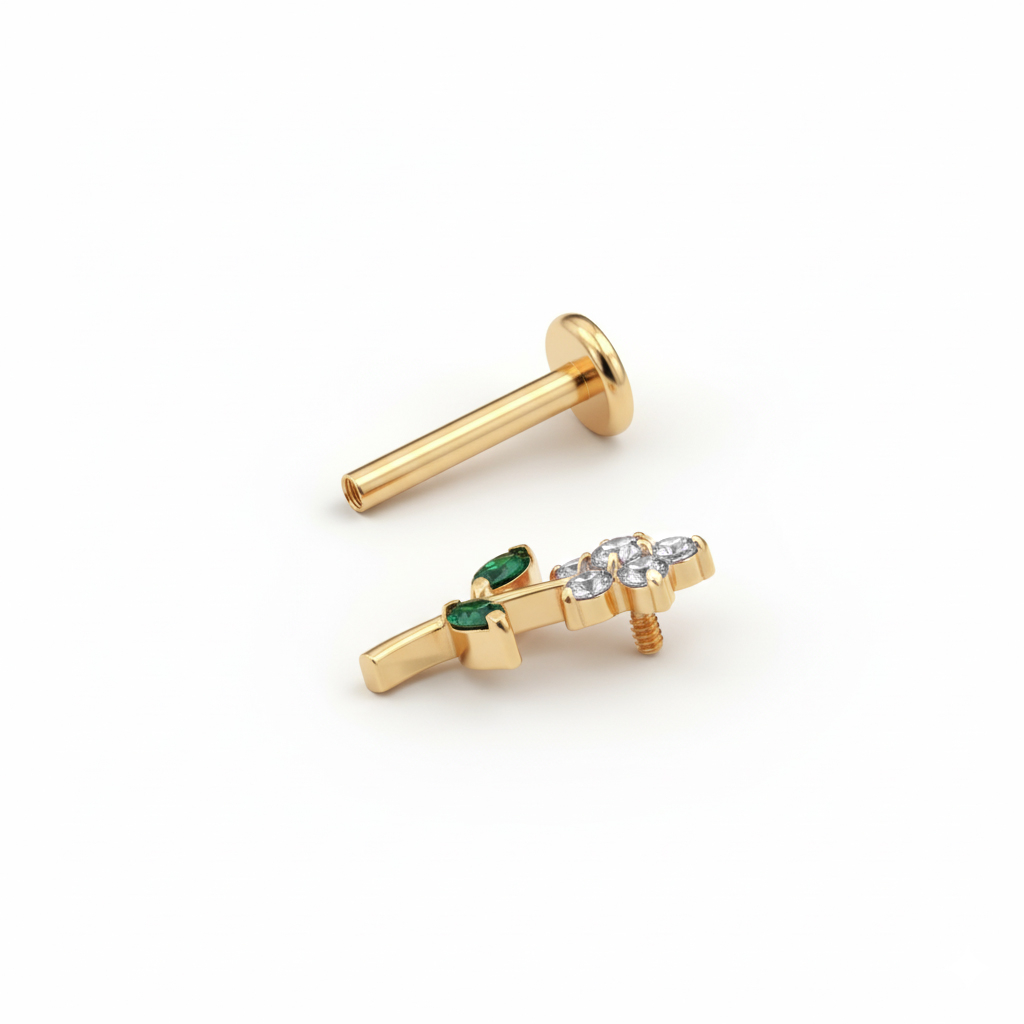 Labret med gullig blomma