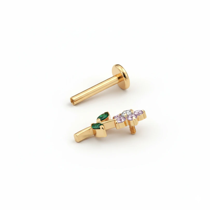 Labret med gullig blomma