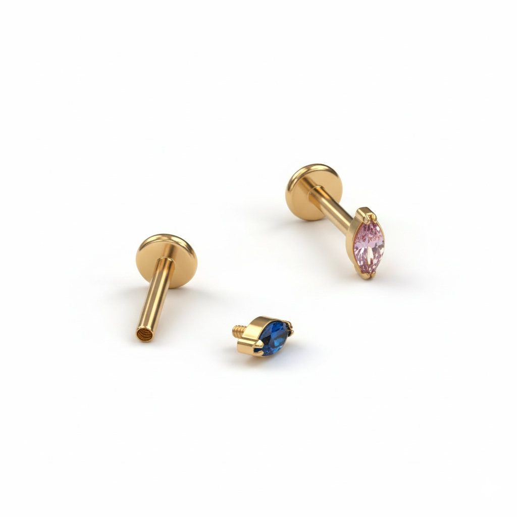 Titanlabret med eget val av färg på stenen