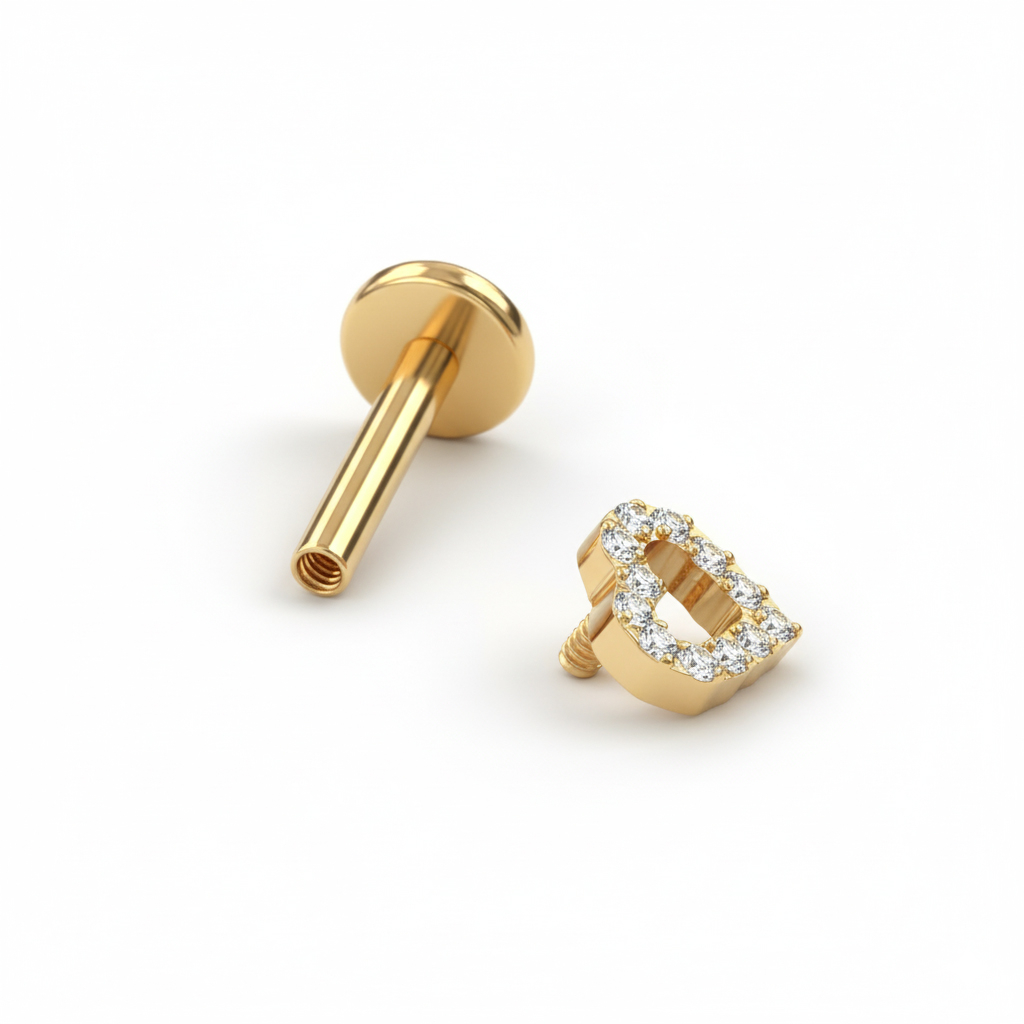 Titanlabret med stenprytt hjärta