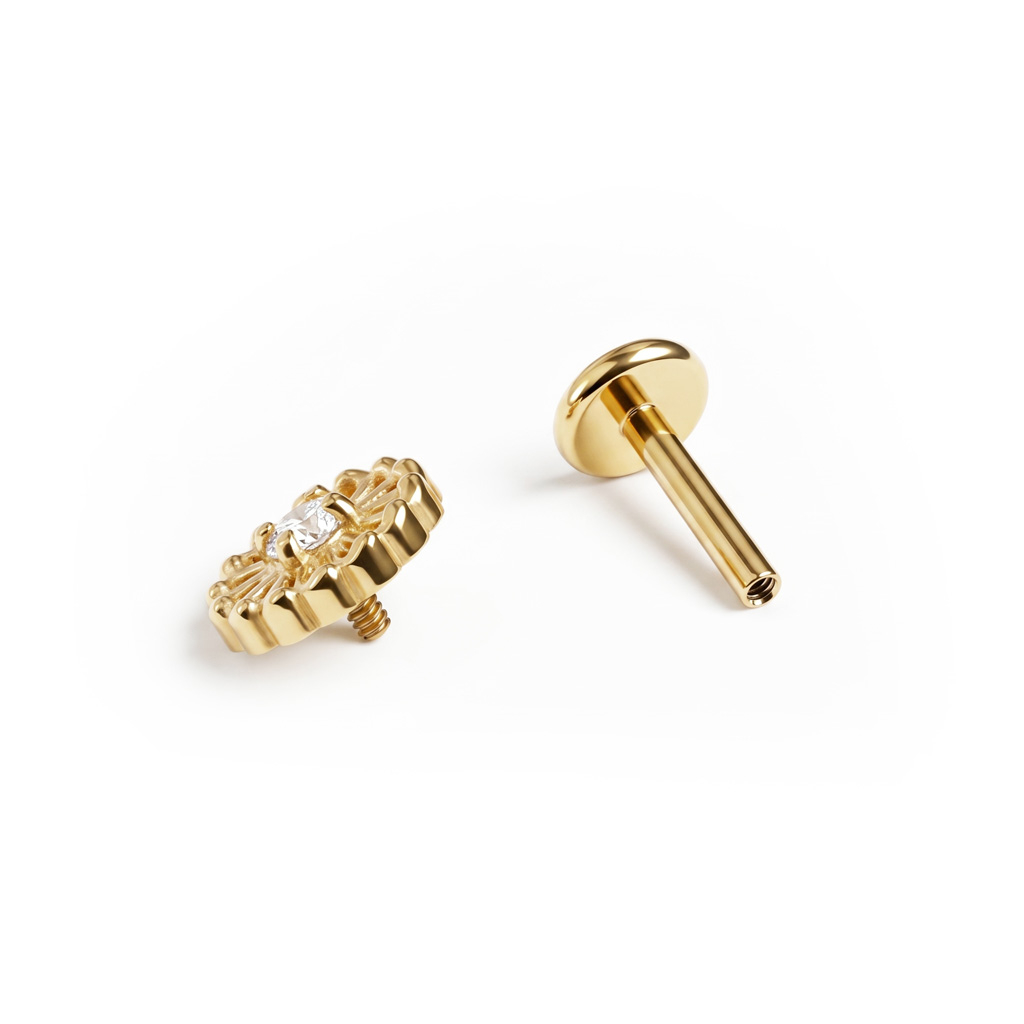 Titanlabret med nätt blomma