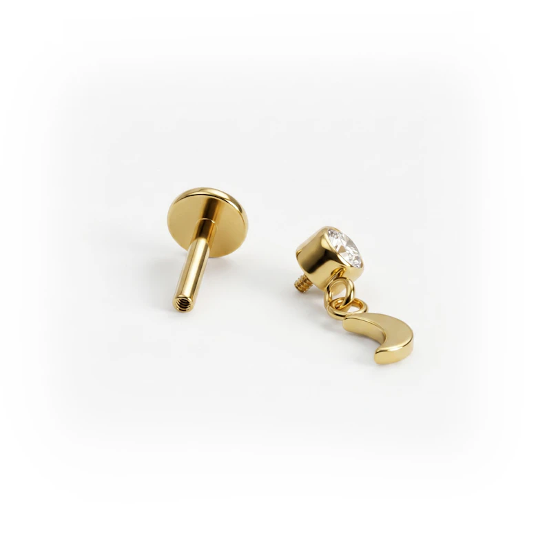 Titanlabret med månhänge