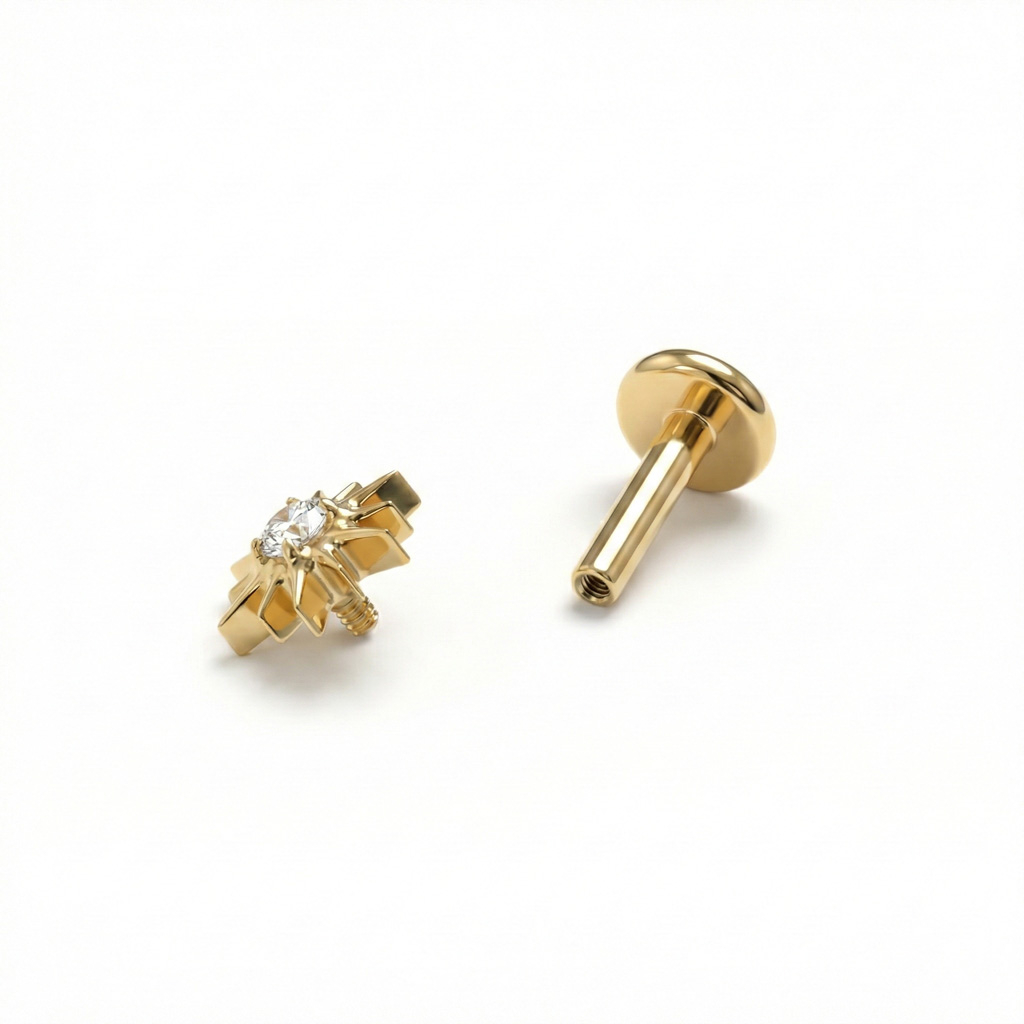 Labret i titan med skinande sol