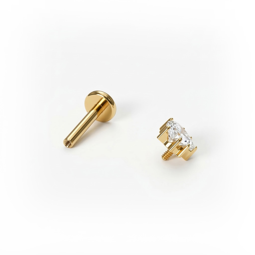 Titanlabret med trio av stjärnformade stenar