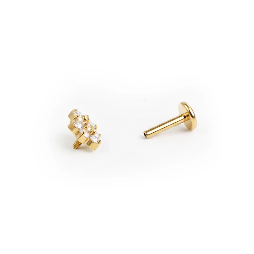 Titanlabret med dubbel stenblomma