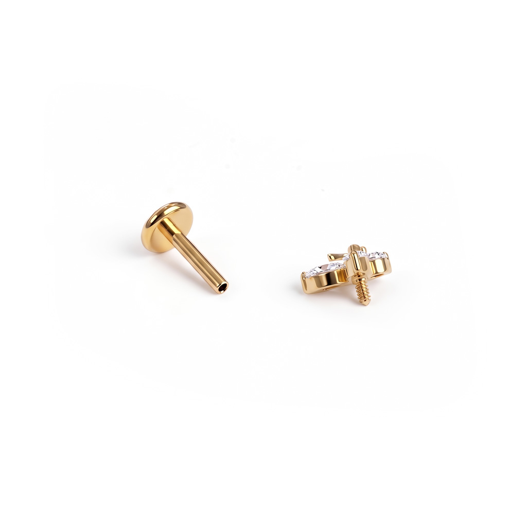 Titanlabret med dubbel fjäril