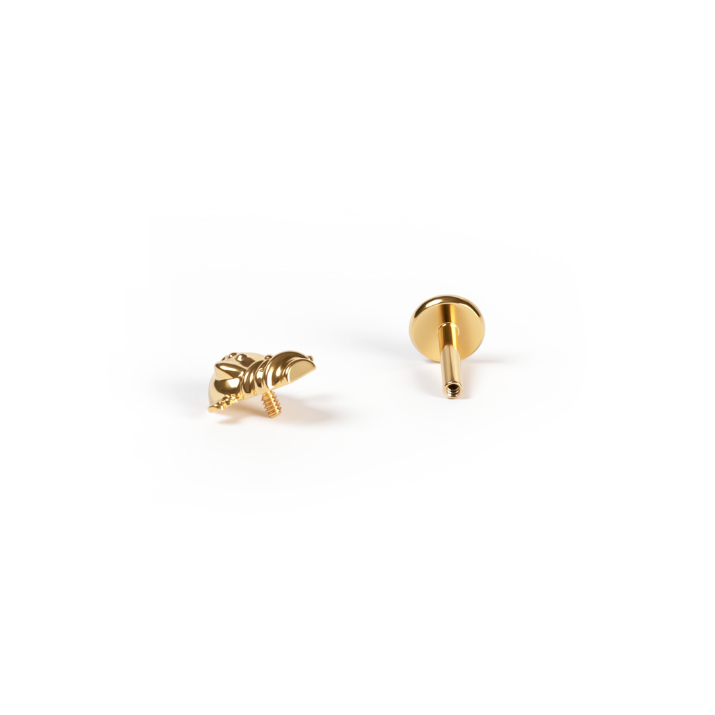Titanlabret med glad snögubbe