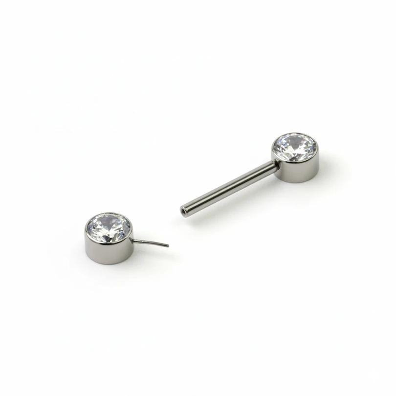 Bröstvårta barbell av titan