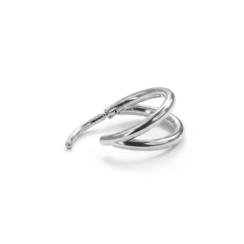 Dubbel ring i titan