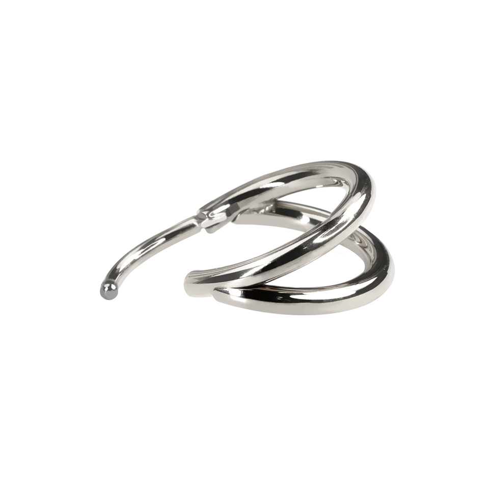 Dubbel ring i titan
