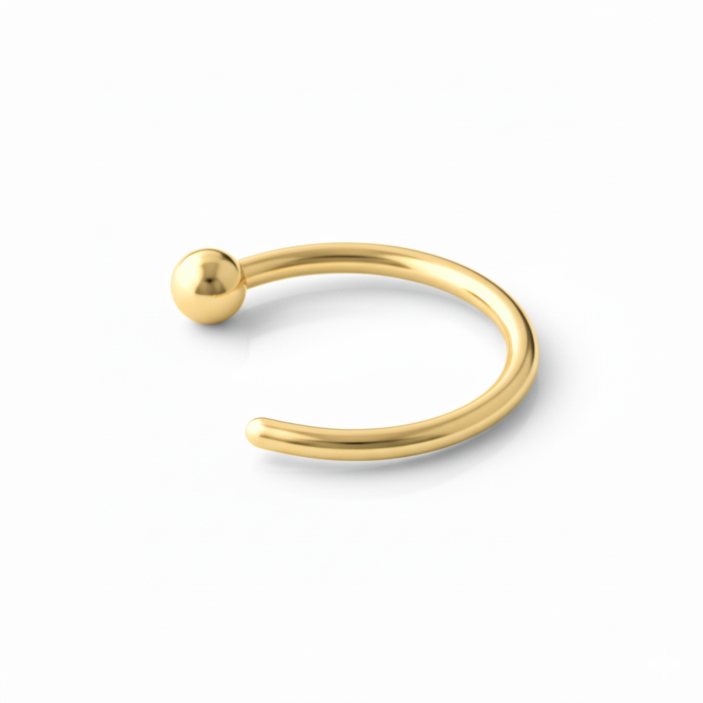 Enkel öppen ring i titan