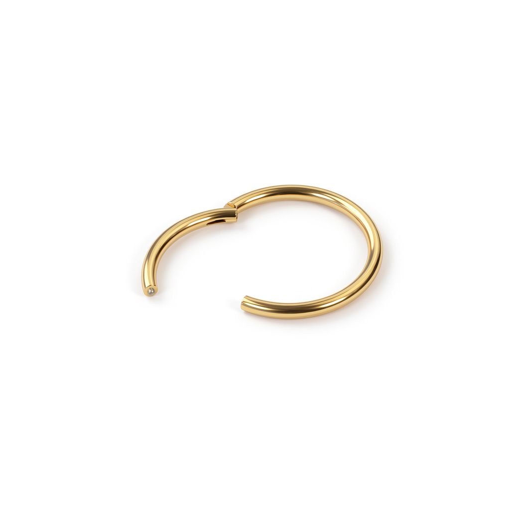 24k guldpläterad titanring