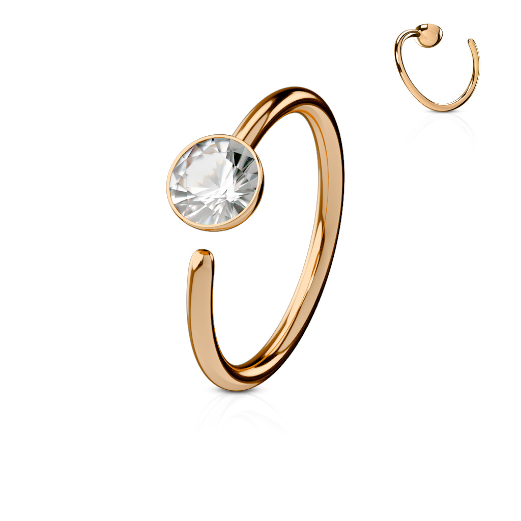 Ring med fast kristallsten