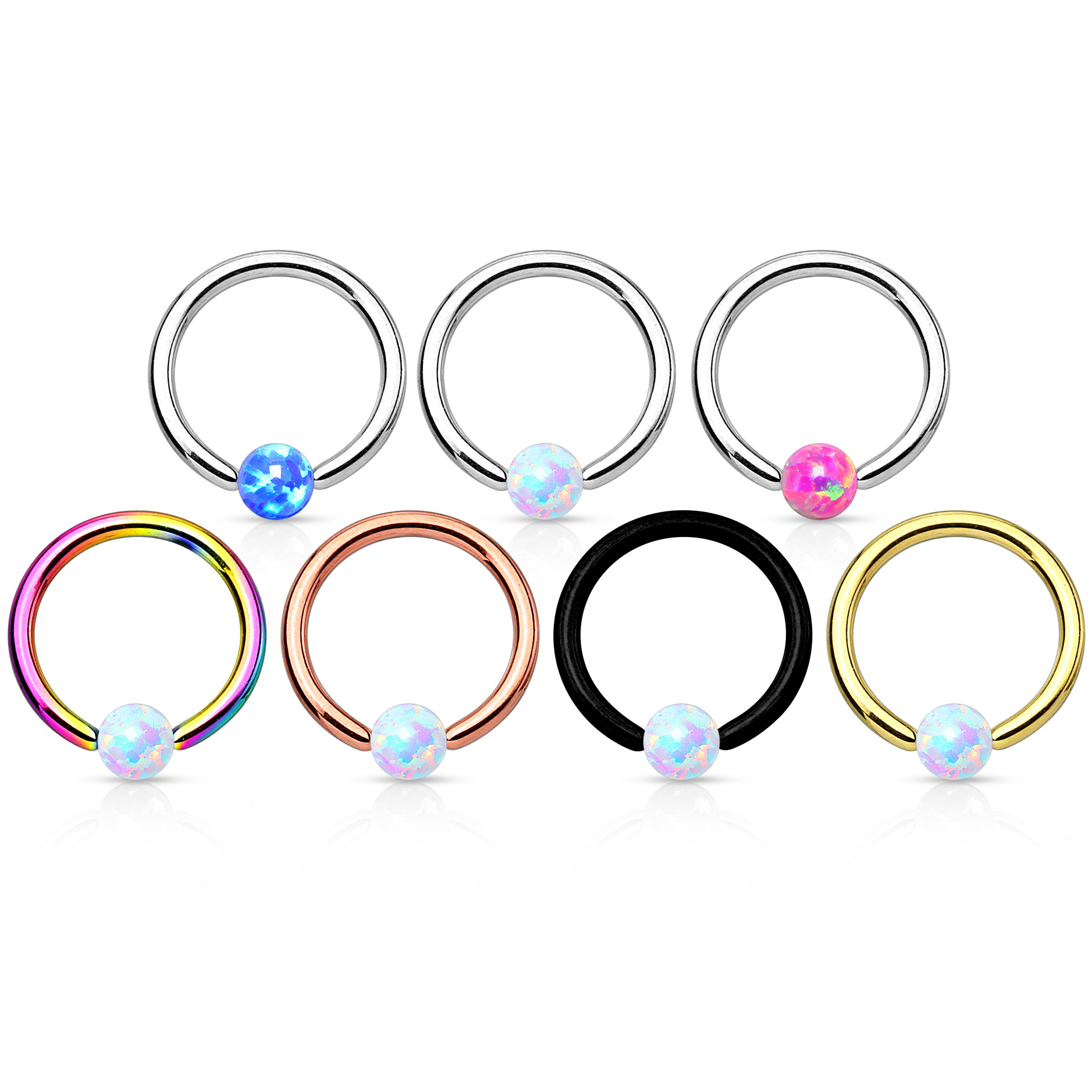 Kulring med opalsten