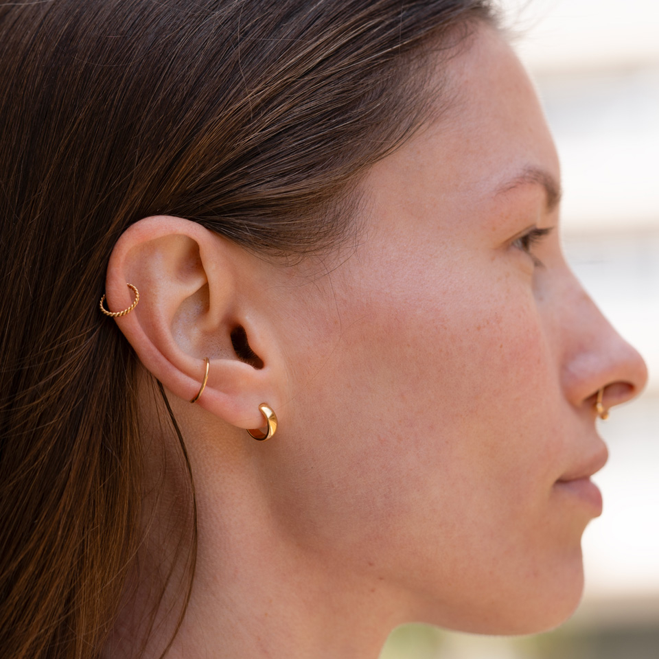 Oändlig ring med gångjärn i valfri färg