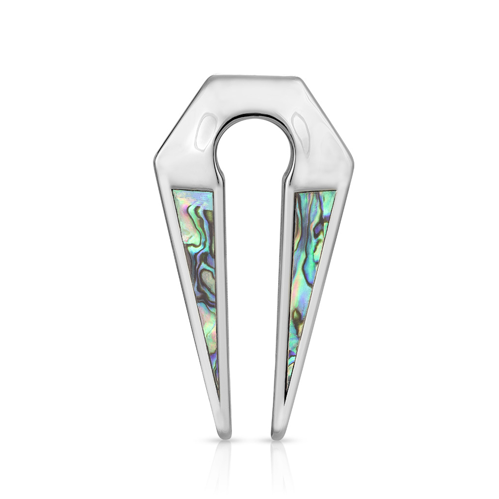 Kikhål hängare av kirurgiskt stål med havsöra inlägg