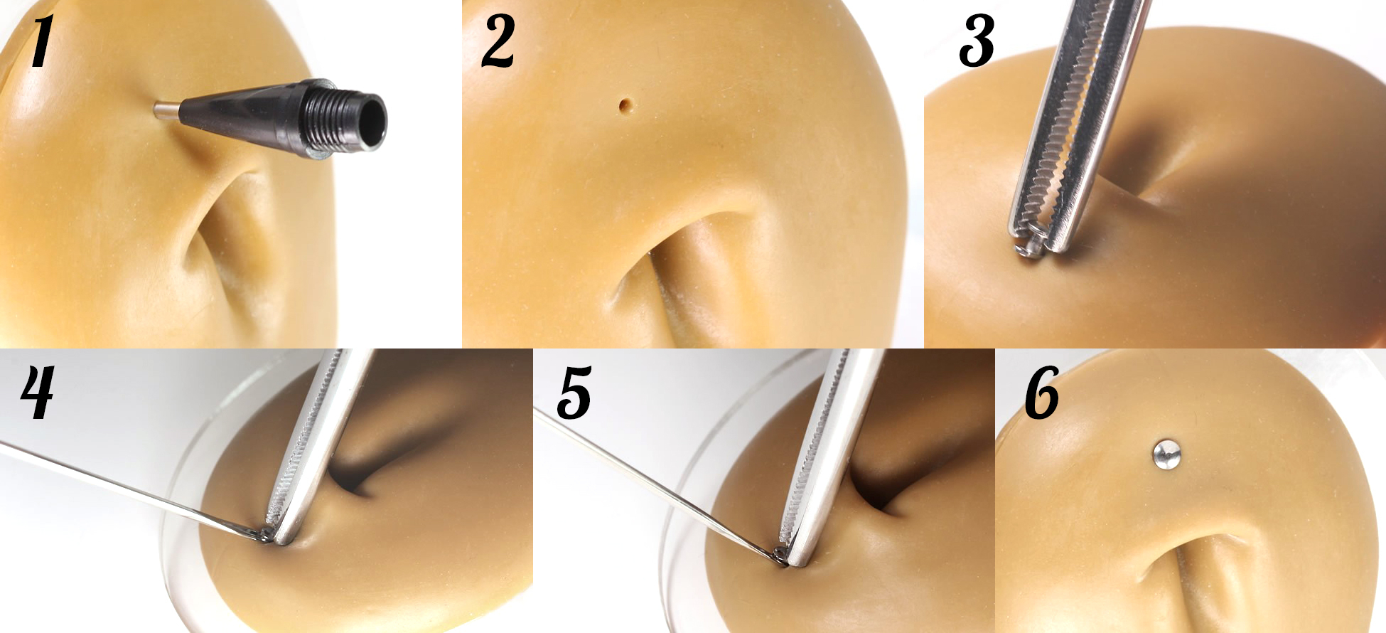 Dermal anchor assistent verktyg